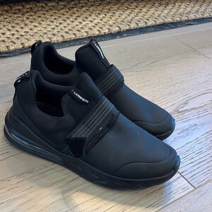 Men's Black Athletic Slip-On Non Slip Waterproof Shoes